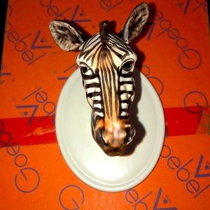Ceramic Zebra Head Wall art Goebel